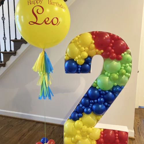 Mosaic Balloon Digit with a Custom Balloon