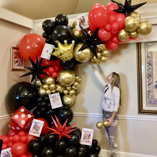 Casino Themed Balloon Garland